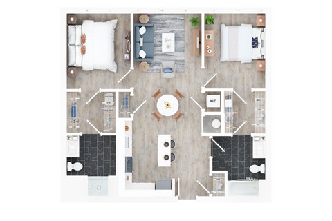 3 bed 2 bath B at Jayde Parkside Apartments, Washington, Washington DC